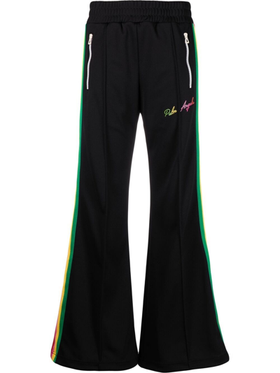 Palm Angels Jersey Sports Pants In Black