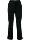 Alberto Biani Crepe Pants In Nero