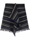 Isabel Marant Étoile Jiloa Fringed Mini Skirt In Nero