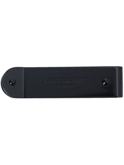 Saint Laurent Logo Money Clip In Nero