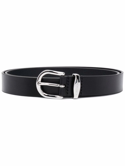 Isabel Marant Buckled Leather Belt In Nero