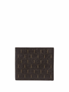 Saint Laurent All Over Monogramme Bifold Wallet In Nero