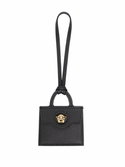 Versace La Medusa' Pendant Bag In Nero