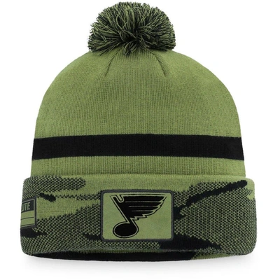 Fanatics Branded Camo Ottawa Senators Military Appreciation Cuffed Knit Hat With Pom