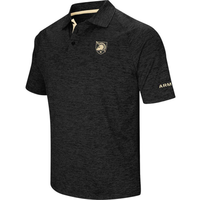 Colosseum Men's Heather Black Army Heather Black Knights Down Swing Polo Shirt