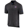 Colosseum Heathered Black Boise State Broncos Down Swing Polo In Heather Black