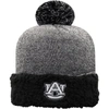 TOP OF THE WORLD TOP OF THE WORLD BLACK AUBURN TIGERS SNUG CUFFED KNIT HAT WITH POM