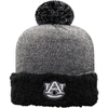 Top Of The World Women's Black Auburn Tigers Snug Cuffed Knit Hat With Pom In Black