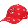 47 '47 RED NEW JERSEY DEVILS CONFETTI CLEAN UP LOGO ADJUSTABLE HAT
