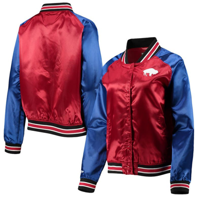Mitchell & Ness Red Buffalo Bills Team 2.0 Satin Raglan Full-snap Jacket