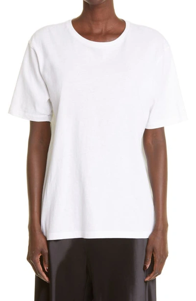 Khaite Mae Cotton-jersey T-shirt In White