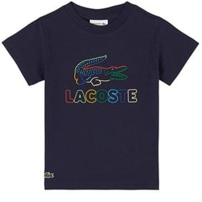 Lacoste Kids' Navy Croc Logo T-shirt