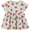 Bobo Choses Baby Printed Cotton Dress In Grey