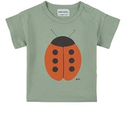 Bobo Choses Babies' Ladybird Print T-shirt In Green