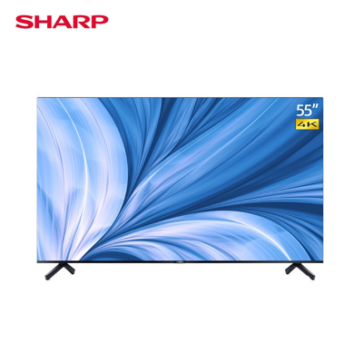 Sharp 夏普()4t-m55q5ca 55英寸4k超清全面屏 全民k歌 2+16g 杜比音效 语音智能网络液晶平板电视 In Multi