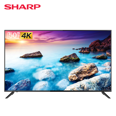 Sharp 夏普()50m580 50英寸4k超高清 手机投屏 杜比音效 画质调整技术 智能网络液晶平板电视机 In Multi