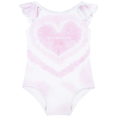 Givenchy Babies' Swimsuit With Print In Pink