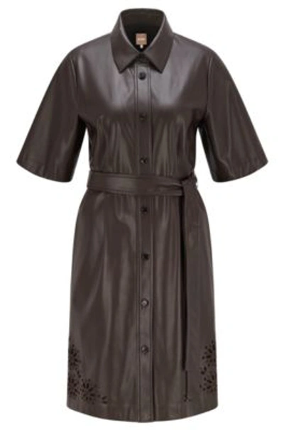 boss shirt dress Hugo Boss Daliri Shirt Dress in Black  UFO No More