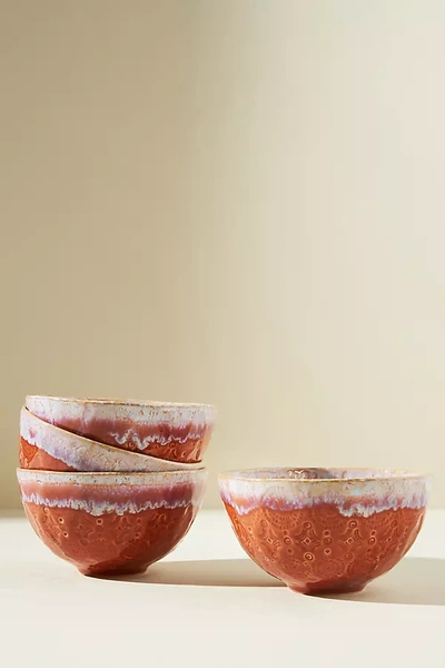 Anthropologie Old Havana Cereal Bowls, Set Of 4 By  In Red Size S/4 Bowl In Red