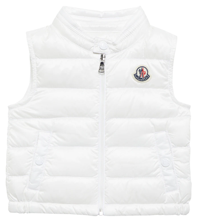 Moncler Baby Down Vest In White