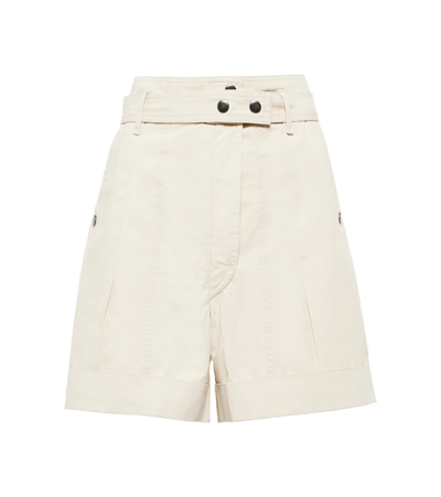 Isabel Marant Étoile Roscoe Belted Wide Leg Shorts In Neutrals