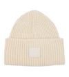 Acne Studios Ribbed-knit Wool Beanie In Oatmeal Melange