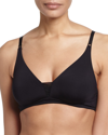 Cosabella Evolution Mesh-inset Soft Bra In Black
