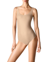Wolford Jamaika Scoop Neck Bodysuit In Beige