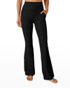 Beyond Yoga All Day Flared High-waist Pants In Darkest Night