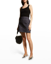 Max Mara Plava Silk And Cashmere Knit Tank Top In Black