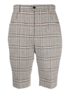 SAINT LAURENT CHECK PRINT BERMUDA SHORTS