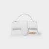 Jacquemus Leather Le Grand Bambino Shoulder Bag In White
