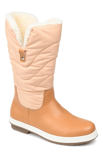 Journee Collection Women's Pippah Cold Weather Boots In Tan