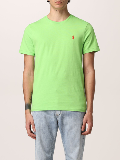 Polo Ralph Lauren Cotton T-shirt With Logo In Green