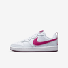 Nike Court Borough Low 2 Big Kids' Shoes In Pure Platinum,sangria,pink Prime
