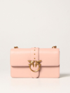 PINKO LOVE CLASSIC ICON SIMPLY PINKO BAG IN SMOOTH LEATHER,358550010