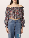 GAELLE PARIS PATTERNED TOP CROPPED GAËLLE PARIS,C71395019