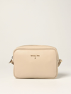 Patrizia Pepe Bag In Grained Leather In Beige