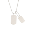 Eye Candy La Men's Luxe Dog Tag Titanium Necklace In Neutral