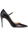 JENNIFER CHAMANDI JENNIFER CHAMANDI BLACK LORENZO 105 LEATHER PUMPS,LORENZ0C1M111740568