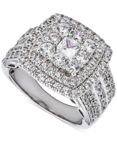 Macy's Diamond Cushion Cluster Ring (3 Ct. T.w.) In 14k White Gold