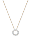 Macy's Diamond Graduated Circle 18" Pendant Necklace (5/8 Ct. T.w.) In 14k White Gold Or 14k Yellow Gold In Yellow Gold