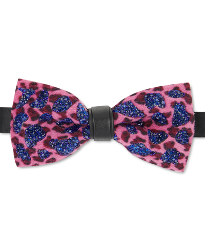 Tallia Men's Pre-tied Pink Beaded Bow Tie