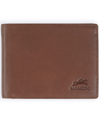 Mancini Men's Bellagio Collection Center Wing Bifold Wallet With Coin Pocket In Brown