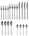 Mepra Due Ice Oro Nero Flatware Set, 20 Piece In Black