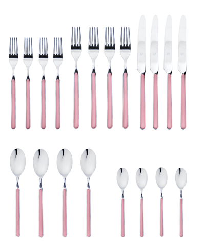 Mepra Fantasia Flatware Set, 20 Piece In Pink