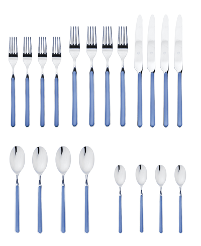 Mepra Fantasia Flatware Set, 20 Piece In Blue