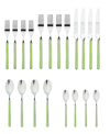 Mepra Fantasia Flatware Set, 20 Piece In Green