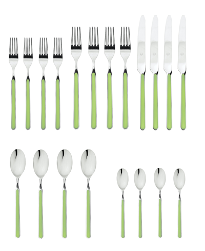 Mepra Fantasia Flatware Set, 20 Piece In Green