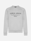 GIORGIO ARMANI LOGO COTTON SWEATSHIRT